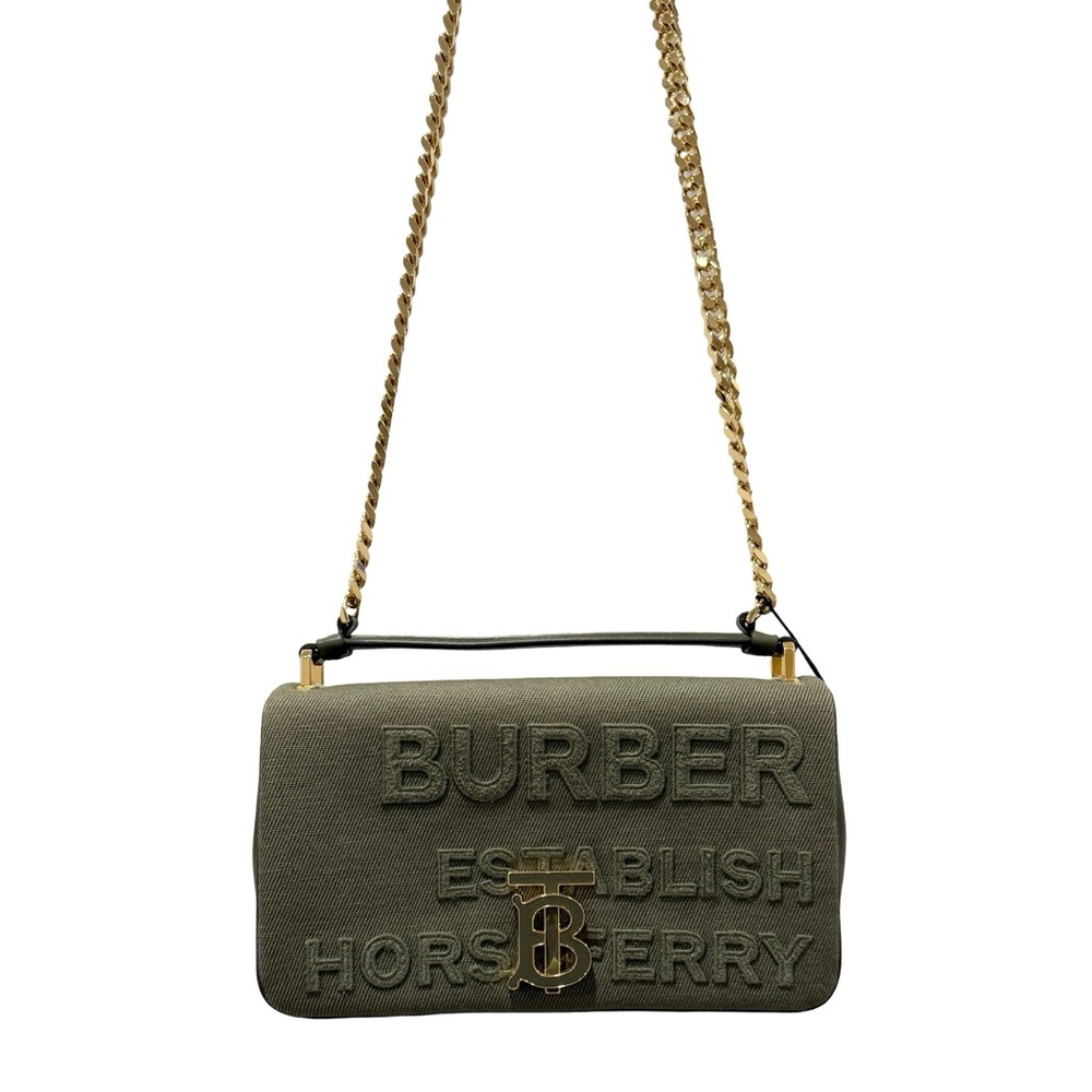 Burberry Lola Small Horseferry Canvas Shoulder Bag
